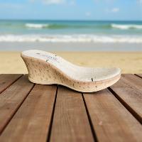 Semelle compensée basse beige